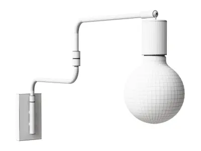 Sconce on a hinge made of metal Hiba 3D model