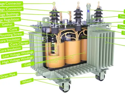  Oil Immersed Transformer Coil Windings Inside 18 