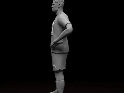 Erling Haaland Football Player STL files 3D print model 3D print model