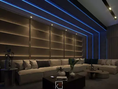 Design Interior Entertaiment Room Kiyomi Low-poly 3D model