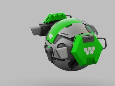 BALL DROID RC-100 RIGGED 3D model