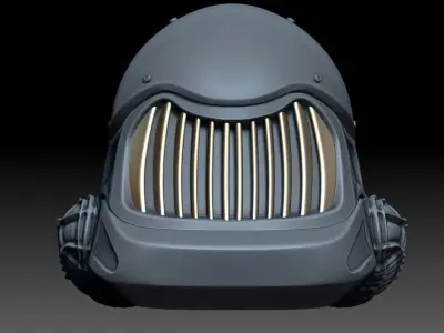 SCI-FI Helmet 3D print model