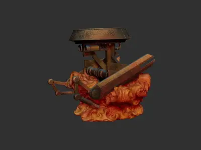 mustafar droid diorama 3D print model