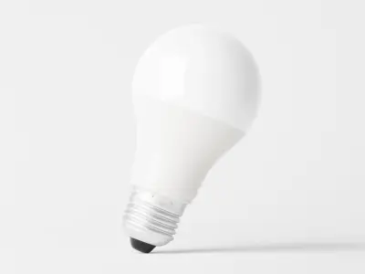 LED bulb Low-poly 3D model