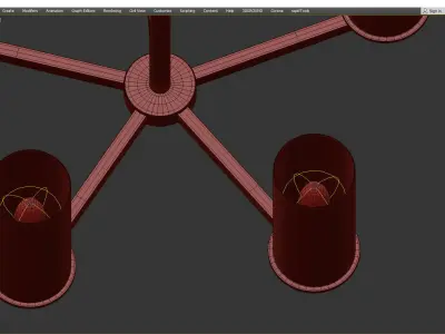 CROSBY CHANDELIER Low-poly 3D model