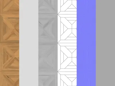 Parquet - Laminate - Wooden floor 2 in 1 3D model get
