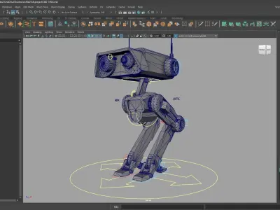 Cute Robot Mecha Low-poly 3D model