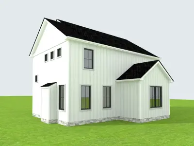 Cape Cod House 21 3D model