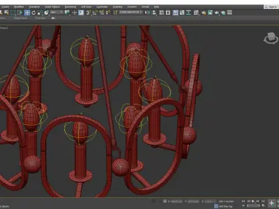 Clairpointe Chandelier Low-poly 3D model