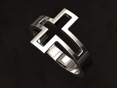 Cross Ring 3D print model