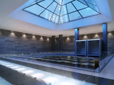 Empty Shopping Centre Hall 3D model