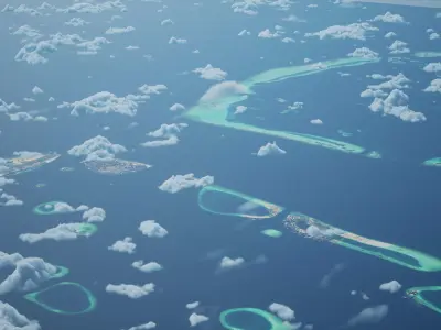 Male Maldives City Landscape 3D Model 3D model