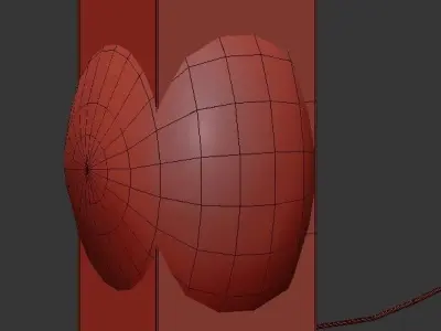 Atlas table lamp with base and light bulb 3D model