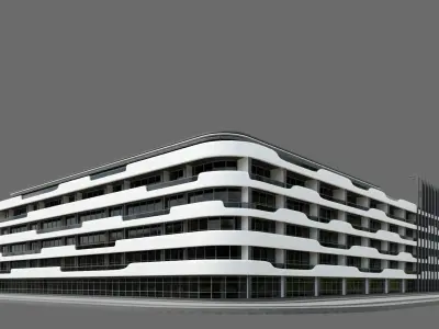 Beach Hotel ID042 3D model
