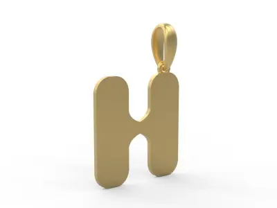 Initial Letters Pendant Sisyphus Light H 3D print model