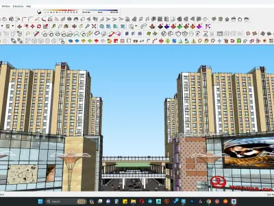 Hospital sketchup model 3D model