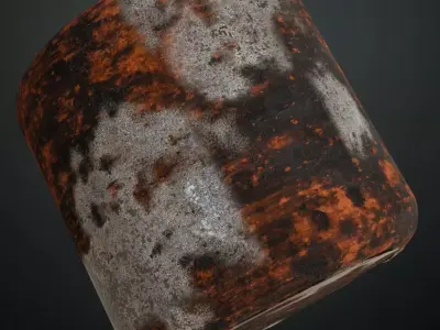 Rusty Dirty Metal Weathered PBR Seamless Texture