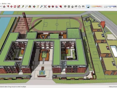 Sketchup School and University G9 3D model