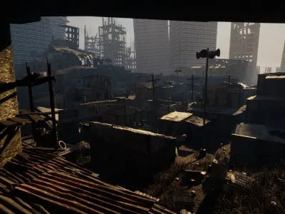 UE5 Post Apocalyptic City 3D model