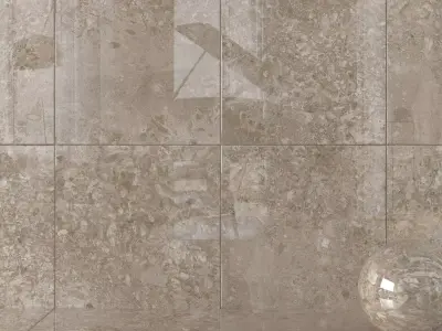 Wall Tiles Museum Solto 4D Taupe 120x120 Texture