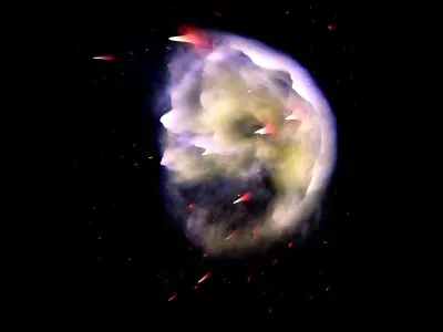 Skull Nebula 3D model