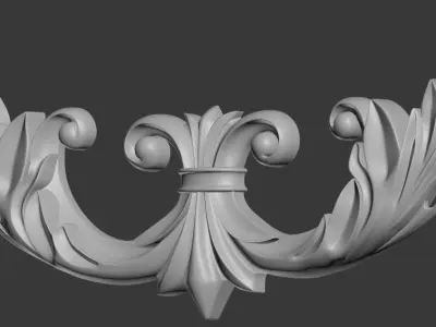 Decorative element 3D print model