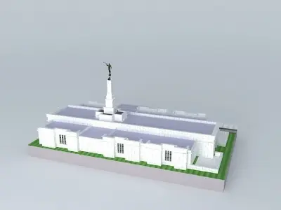 LDS. Temple St. Paul Minnesota Templo Mormon. 69th. operating... Free 3D model