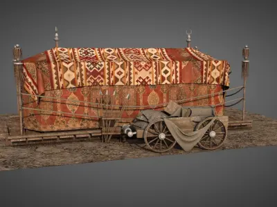 Traditional Ottoman Tent 3D model