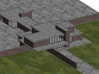 Brick House 3D model