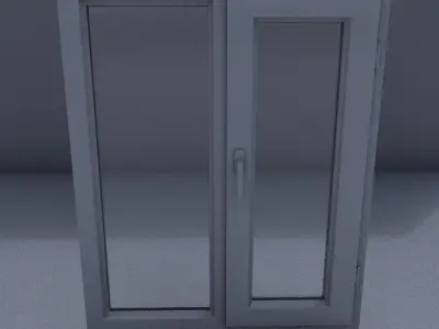  two windows Free low-poly 3D model