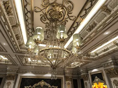 Classical Living Room 3D model