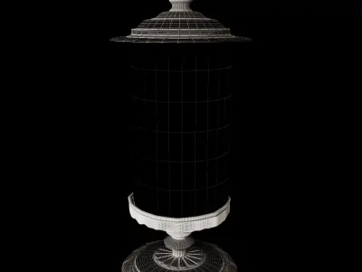 Vintage table lamps Free low-poly 3D model