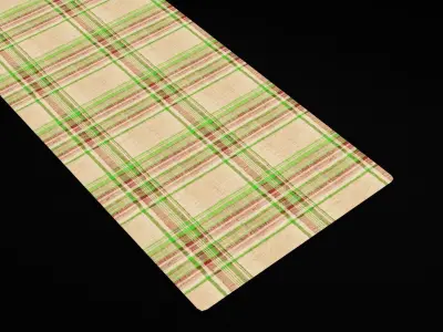 Rectangular Tablecloth Low-poly 3D model