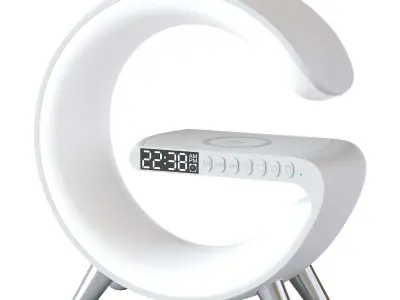 Led table lamp with wireless charging 3D model