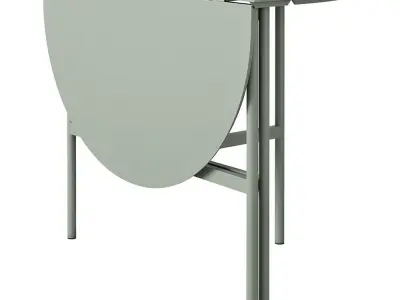 Rejuvenation Skagerak Picnic Table and stool Low-poly 3D model