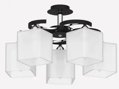Chandelier set in high-tech style 3D model