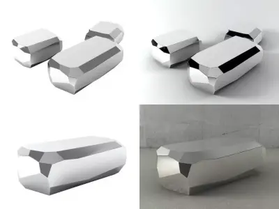 Rock tables 3D model