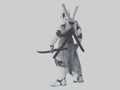 Robot version of a ninja model 3D model