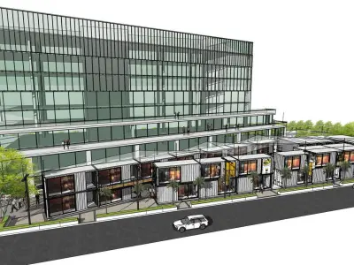 CONTAINER SHOPPING PLAZA 3D model