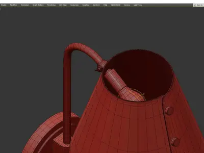 Meta Plug Wall Light Low-poly 3D model