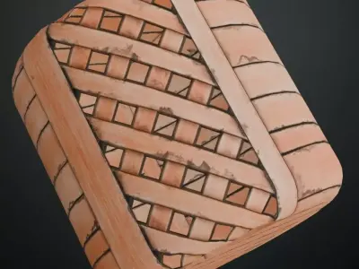 Imperial Geometric Wood Inlay PBR Seamless Texture