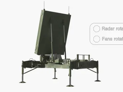  MEADS Deployed Surveillance Radar Platform Rigged 