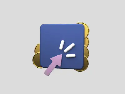 3D app web Icon Low-poly 3D model-20 Low-poly 3D model