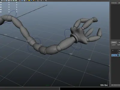 Robot Mechanic Arm - style two 3D model