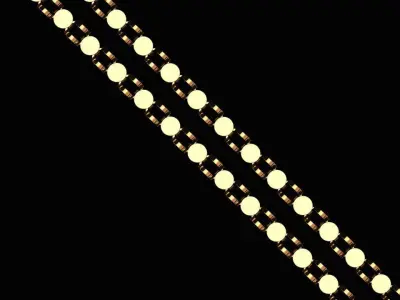 LIGHT WEIGHT 21 INCH CHAIN NECKLACE 3D PRINT MODEL 3D print model