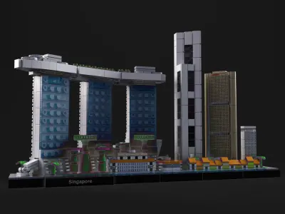 Lego Singapore 3D model