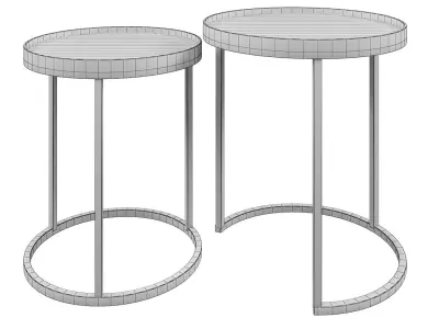 SIDE TABLE BOLI SET OF 2 3D model