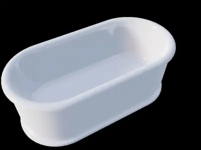 Burlington London Bathtub 3D model Low-poly 3D model