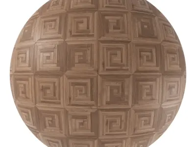 Parquet - Laminate - Wooden floor 4 in 1 3D model 45