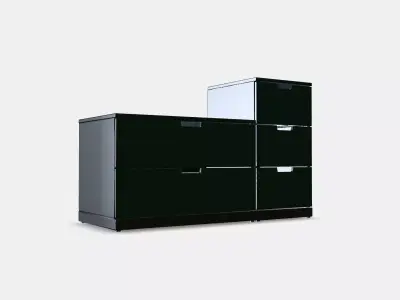 NORDLI Chest of 5 drawers 2 3D model